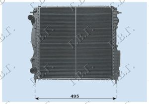 HLADNJAK MOTORA 1.2/1.4 8V (+AC) (43x40)
