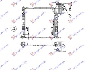 RADIATOR PETROL/DIESEL MANUAL/AUTOMATIC (570x560) (NISSENS)