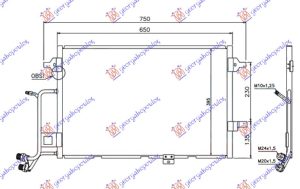 HLADNJAK KLIME 2.5 Tdi DIZEL (590x420x16) 2001-