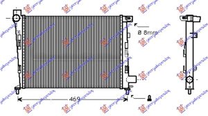 RADIATOR PETROL - A/C (400x375) (NRF)