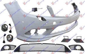 FRONT BUMPER PRIMED (W/6 PDC & WASHER HOLES) (AMG)