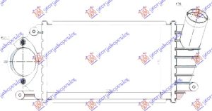 HLADNJAK INTERKULERA 1.4 TDi DIZEL (220x130x40)