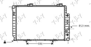 RADIATOR ALL MODELS MANUAL/AUTOMATIC+ A/C (615x420) (MAHLE BEHR PREMIUM LINE)