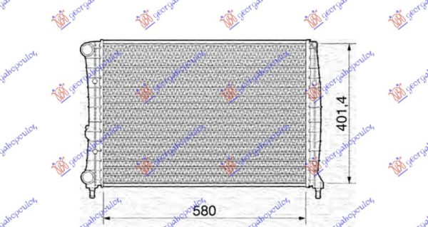 HLADNJAK MOTORA 1.8/2.0 16V 2.0 JTS BENZIN (58x40) (MARELLI)