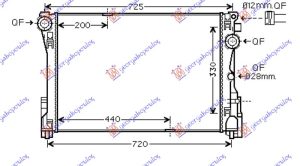 RADIATOR 2.1 DIESEL AUTOMATIC (640x420) (TUBE 9MM) (KOYO)