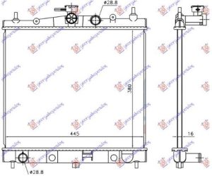 RADIATOR 1.0-1.2-1.4-1.6 PETROL JAPAN (KOYO)