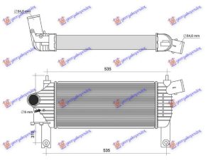 HLADNJAK INTERKULERA 2.5/3.0 DCI DIZEL (455x202)