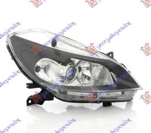 FAR ELEKTRICNI CRNI SA MAGLENKOM (SA REGULATOROM) (H1/H7/H7) (TYC) DESNO