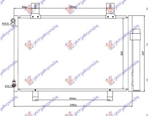 HLADNJAK KLIME BENZIN/DIZEL (500x335x16)