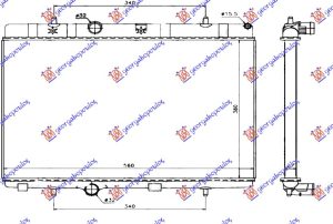 RADIATOR PETROL/DIESEL (380x538) (MAHLE BEHR)