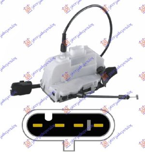 REAR DOOR LOCK CENTRAL LOCK WHITE SDN (4pins)