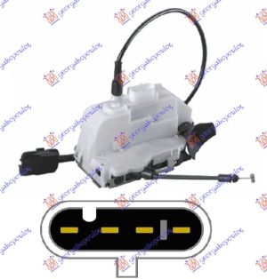 REAR DOOR LOCK CENTRAL LOCK WHITE SDN (4pins)