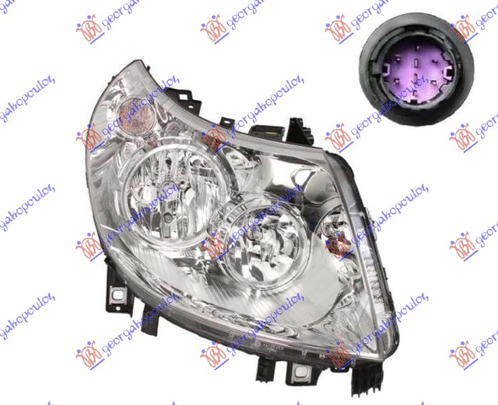 FAR ELEKTRICNI (H15/H7/PY21W/W5W) 2011- (DEPO) DESNO