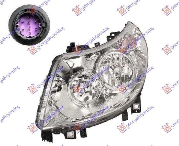 FAR ELEKTRICNI (H15/H7/PY21W/W5W) 2011- (DEPO) LEVO