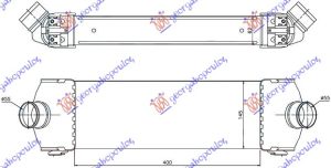 HLADNJAK INTERKULERA 2.2-2.4 TDCi (398x147x62)