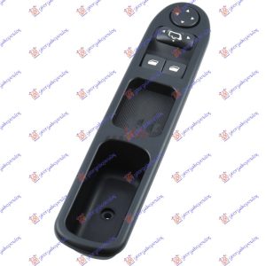 PREKIDAC U PREDNJIM VRATIMA (2 TASTERA) (ELEKTRO-SKLOPIV RETROVIZOR) (9 PIN) LEVO
