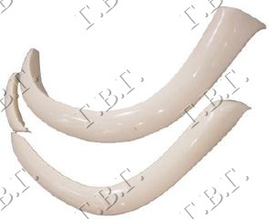 SET PLASTIC FENDER FLARES 4D (6 PCS)