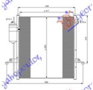 CONDENSER 2.5 TURBO DIESEL (43x42) (KOYO)