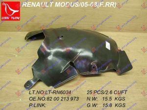 POTKRILO (ZADNJI DEO) PLASTICNO DESNO