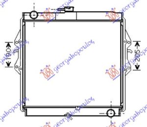 RADIATOR 3.0 TURBO DIESEL (RHD-EXPORT TYPE) (550x525x36) (KOYO)