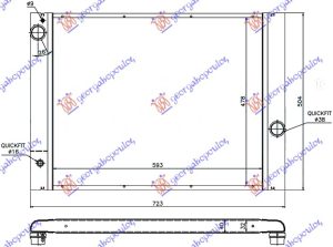HLADNJAK MOTORA ZA SVE MODELE BENZIN (AUTO) (62x49) (MAHLE PREMIUM LINE)