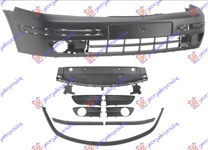 FRONT BUMPER -2005 (W/ALL MOULDINGS) (A QUALITY)