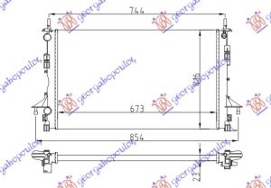RADIATOR ALL MODELS PETROL/DIESEL +/-AC -2007 (690x420) (VALEO)