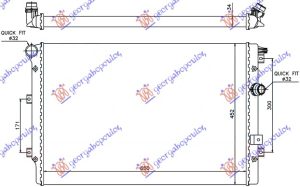RADIATOR 1.4-2.0TSi-TFSi-2.0 TDi (650x450) (KOYO)