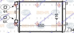 RADIATOR 1.2-1.4-1.8 TSi PETROL (650x410) (MAHLE BEHR)