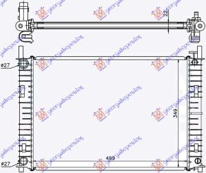 RADIATOR 1.3 PETROL +/-AC (500x356) (MAHLE PREMIUM LINE)