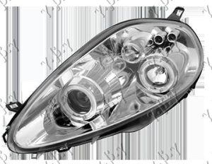 HEAD LAMP EAGLE EYES CHROME