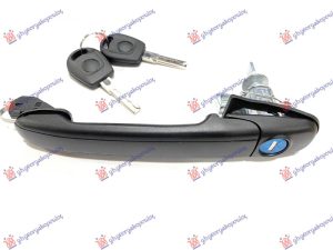 DOOR HANDLE FRONT OUTER  (COMPLETE W/2 KEYS)