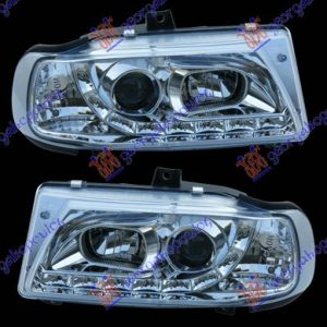 HEAD LAMP SET A5 TYPE CHROME