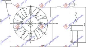 COOLING FAN A/C 900i-1.1 PETROL