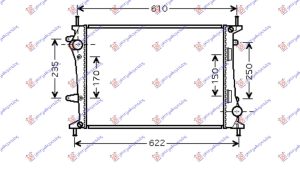 HLADNJAK MOTORA 1.9 JTD + AC (53x39.8x2.6)