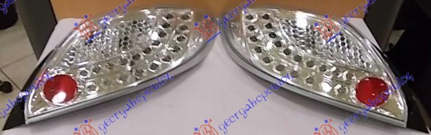 TAIL LAMP SET CHROME LED