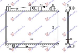 HLADNJAK MOTORA 1.4/1.6 TD (+/-AC) (35x55.5x27)