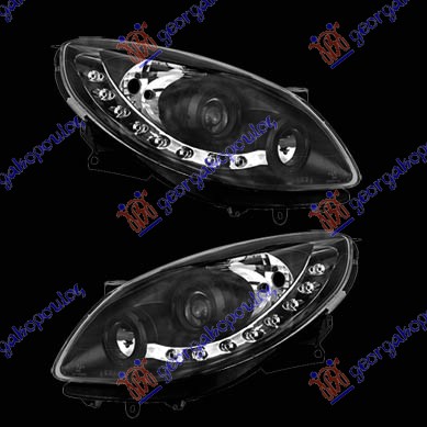 HEAD LAMP SET TYPE A5 BLACK