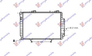 RADIATOR 2.0-2.2 CDi + A/C (615x420) (MAHLE BEHR PREMIUM LINE)
