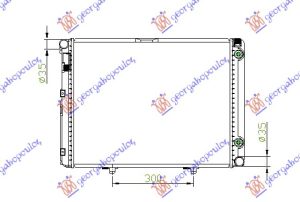 HLADNJAK MOTORA 1.8/2.0/2.3 BENZIN (MAN/AUTO) (+AC) (57.5x45)