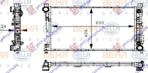 RADIATOR ALL MODELS PETROL/DIESEL (MANUAL/AUTOMATIC) (650x410) (MAHLE BEHR)