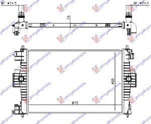 RADIATOR 1.6 PETROL (613x405) 2010- (MAHLE BEHR)