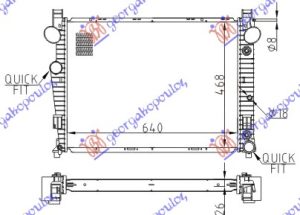 HLADNJAK MOTORA 2.8/3.2i 18V 3.2 Cdi (AUTO) (64x46)
