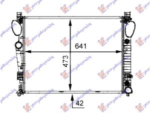 RADIATOR 3.7-5.5-6.0-6.2 PETROL MANUAL/AUTOMATIC (641x469) (MAHLE PREMIUM LINE)