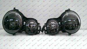 HEAD LAMP ANGEL EYES BLACK