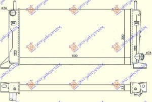 HLADNJAK MOTORA 1.4/1.6 XR3 (60.3x29.8)