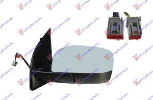 DOOR MIRROR ELECT. HEATED FOLD. PRIMED (WITH MEMORY & FOOT LAMP & SENS) (13 PIN) (A QUALITY) 11-  (CONVEX GLASS)