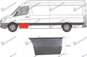 OPLATA PREDNJIH VRATA DONJA (DUZINA 89cm VISINA 47cm) DESNO