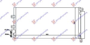 HLADNJAK KLIME 1.4i TURBO - 1.3/1.6JTD (630x300)