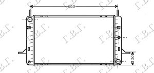 RADIATOR 1.6-1.8-2.0cc DOHC (605x370)